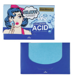 PAPELETAS ANTIGRASA ACIDO HIALURONICO KISS BEAUTY