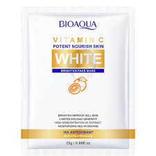 BIOAQUA MASCARILLA VELO ACLARANTE WHITE CON VITAMINA C