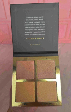 PALETA DE ILUMINADORES GOLDEN ATENEA