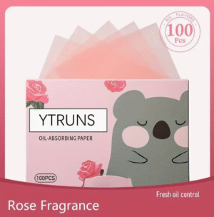 PAPELITOS ABSORBENTES DE GRASA ROSA
