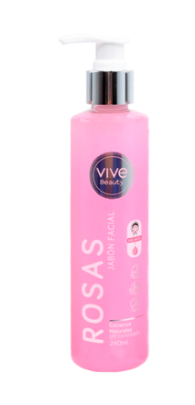 JABON FACIAL ROSAS VIVE BEAUTY 240 ML