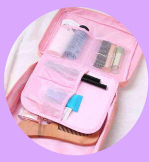 ORGANIZADOR VIAJERO MULTIFUNCIONAL ROSADO