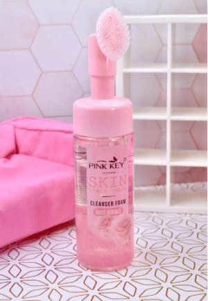 PINK KEY ESPUMA LIMPIADORA FACIAL DE ROSAS