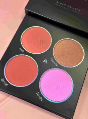 ATENEA PALETA DE RUBORES X4 GLAM BLACK
