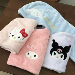 TOALLA MICROFIBRA PARA EL CABELLO HELLO KITTY Y AMIGOS