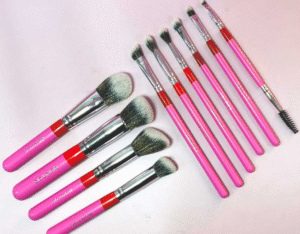 MONTOC KIT DE BROCHAS FLUFFY X10 UND FUSCIA