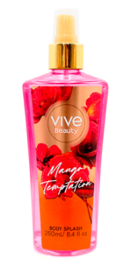 SPLASH AGUA MANGO TEMTATION VIVE BEAUTY 250 ML