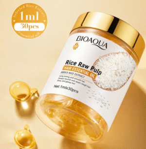 BIOAQUA CAPSULAS DE ACEITE CAPILAR DE ARROZ